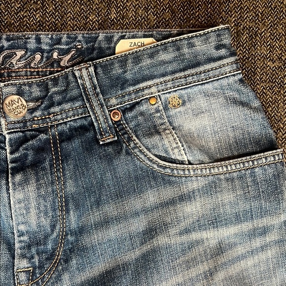 Mavi Women's "Zach" Low-Rise Easy Straight Leg Blue Jeans sz 30-31 - Picture 3 of 10